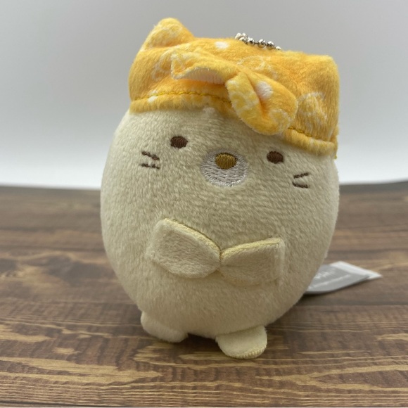 Sumikko Gurashi Neko Cat Plush Keychain Yellow 2 Inch Stuffed Toy 2018 Gifts - Picture 2 of 7